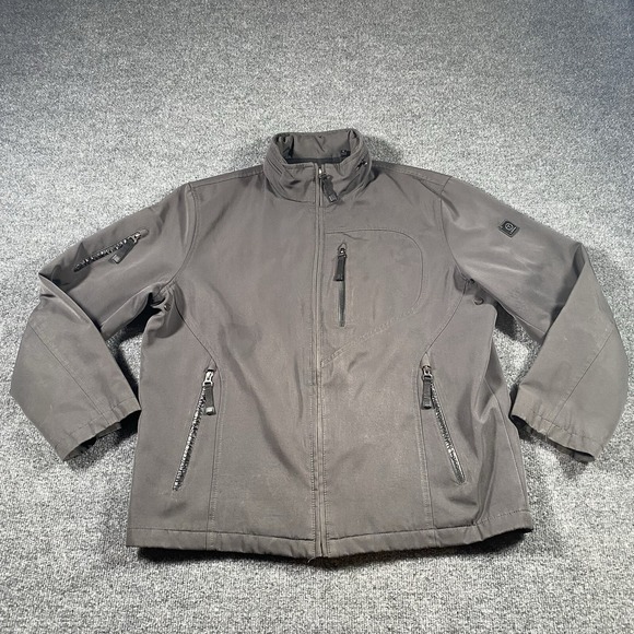 Tumi Other - Tumi Tech Mens Large Concealed Hood Full Zip Lined Jacket Heavyweight Softshell